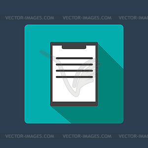 Office tablet icon - vector clipart