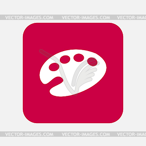 Palette icon - vector image