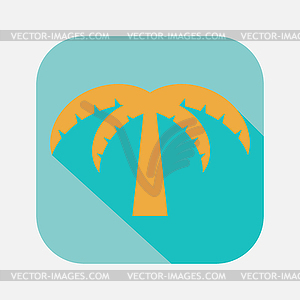 Palm tree icon - vector image