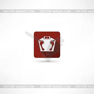 Floor scales - vector image