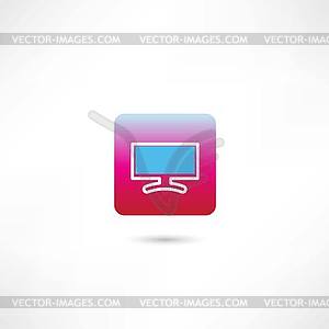 Lcd monitor - vector clip art