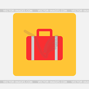 Suitcase icon - vector image