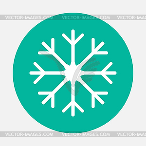 Snowflake icon - vector image