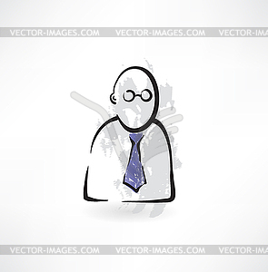 Man in tie - vector clipart