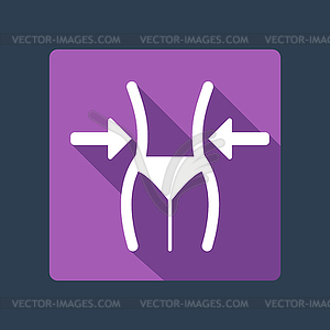 Slimming icon - vector clipart