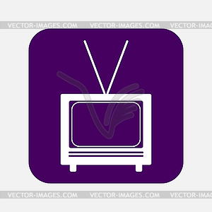 TV icon - vector image