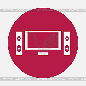 Home Theater icon - vector clipart