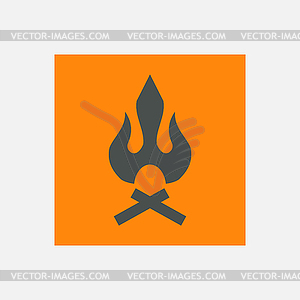 Bonfire icon - vector image