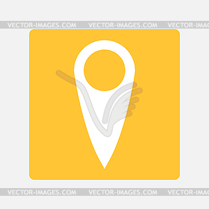 Gps marker icon - vector image