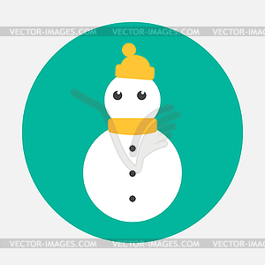 Snowman icon - vector clipart