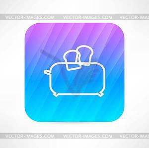 Toaster icon - vector image