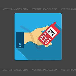 Mobile phone icon - vector image