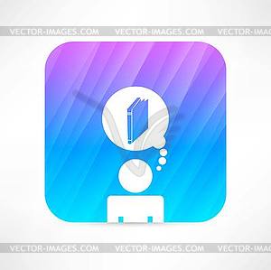 Knowledge icon - vector clipart