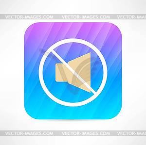 Mute icon - vector clip art