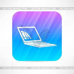 Computer icon - vector clipart