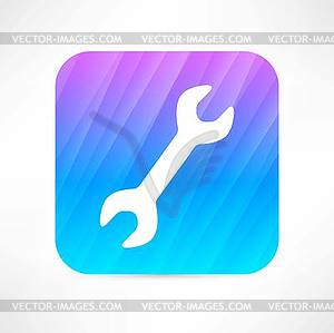 Wrench icon - vector clipart