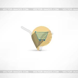 Trolley icon - vector clip art