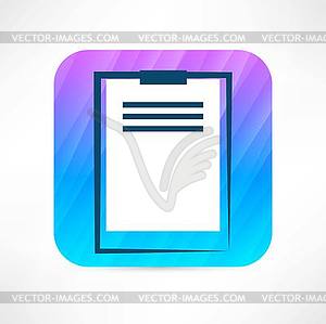 Office tablet icon - vector clipart