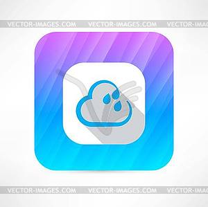 Rain cloud icon - vector image