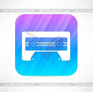 Audio tape icon - vector clip art