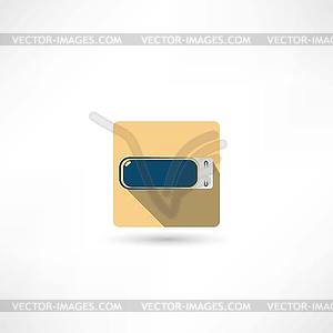 Usb flash drive icon - vector clipart / vector image