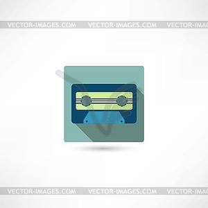 Audio tape icon - vector clipart