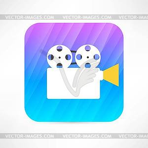 Video camera icon - vector image