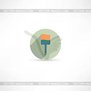 Paint brush icon - vector clipart