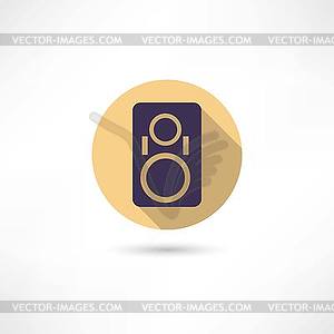 Music column icon - vector image