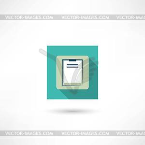 Office tablet icon - vector image