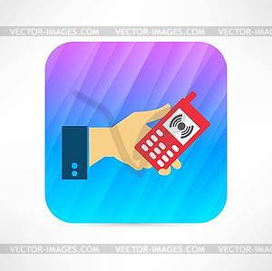 Mobile phone icon - vector clip art