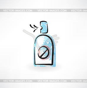 No spray grunge icon - vector clip art