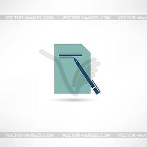 Writing icon - vector clip art