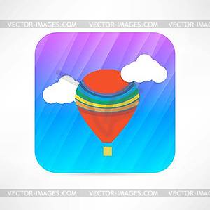 Air balloon icon - vector clipart