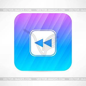 Rewind icon - vector clip art