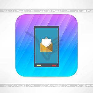 Letter icon - vector image