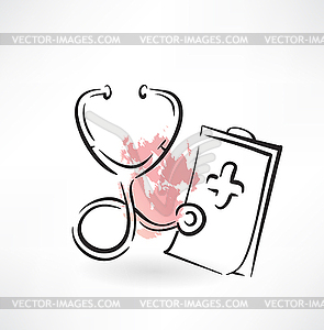 Stethoscope icon - vector clip art