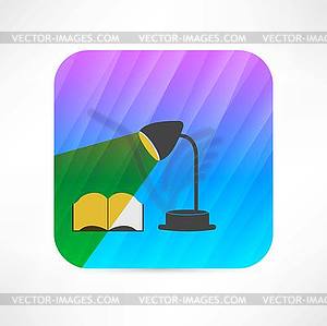 Table lamp icon - vector clipart