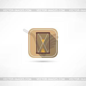 Hourglass icon - vector clip art