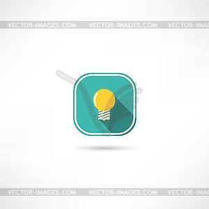 Light bulb icon - vector image