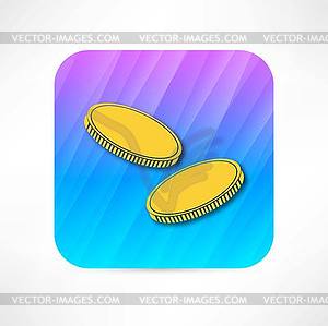 Coins icon - vector image