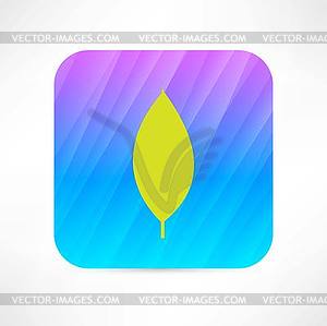 Leaf icon - vector clipart