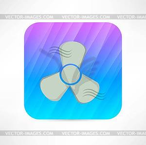 Fan icon - vector clipart