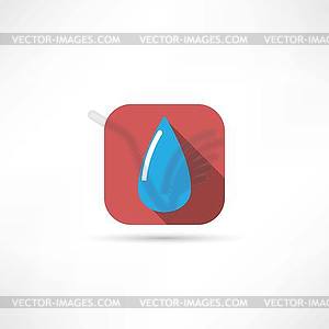 Water drop icon - vector image