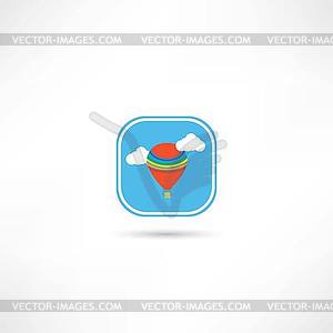 Air balloon icon - vector EPS clipart