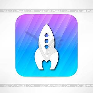 Rocket icon - vector image