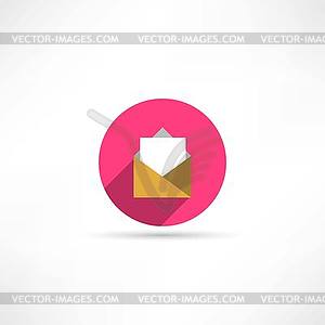 Letter icon - vector image