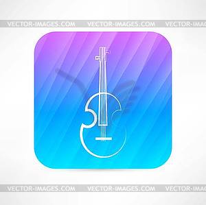 Значок скрипка - изображение в векторе
