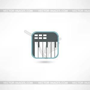 Synthesizer icon - vector image