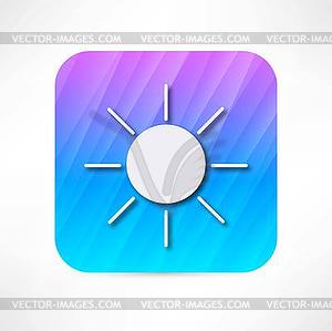 Sun icon - vector EPS clipart